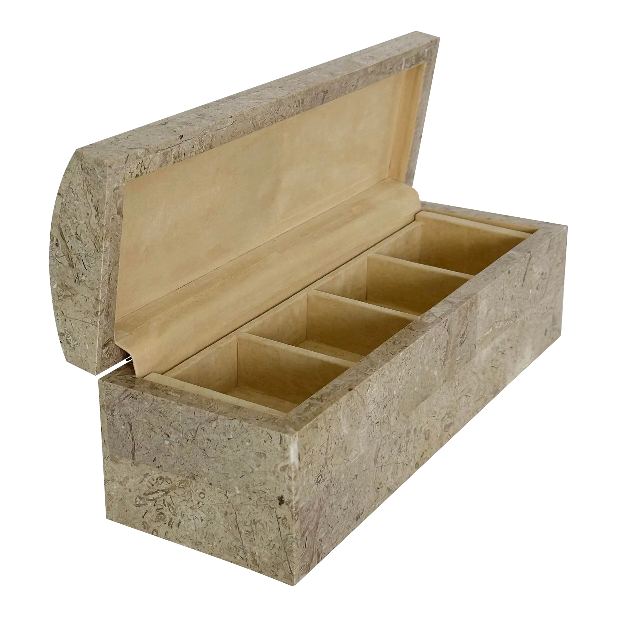 1980s Tavola Oggetti Rectangular Marble Jewelry Box | Chairish