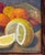 Vintage 1965 Impressionist Still Life Oil Painting of Fruit For Sale In Philadelphia - Image 6 of 7