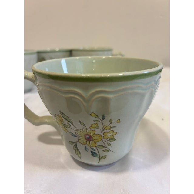 Vintage Provistone Rose Marie Floral Mugs - Set of 4 For Sale - Image 4 of 10