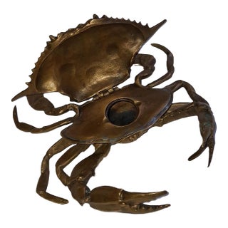 1960s Mid-Century Modern Blue Claw Crab For Sale