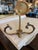 1940s Early 20th Century Copper and Brass Lion Paw Fireplace Set For Sale - Image 5 of 12