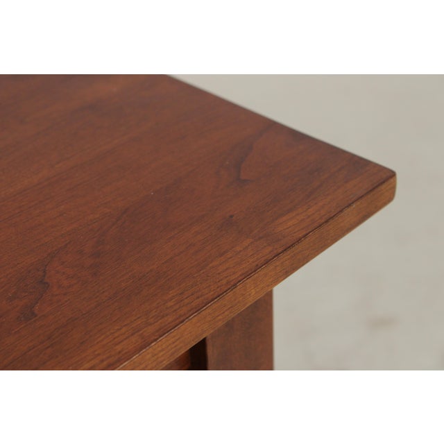 Ethan Allen Cherry Mission Style End Table For Sale - Image 9 of 15