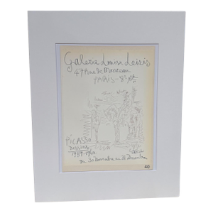 1959 Picasso Dessins Poster Galerie Louise Leiris Paris