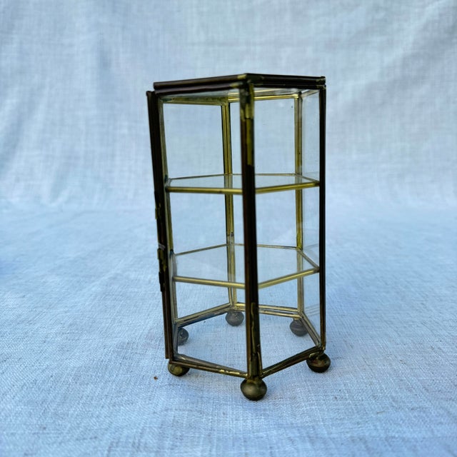 Small Glass and Brass Shelf Miniature For Sale In Columbia, SC - Image 6 of 6