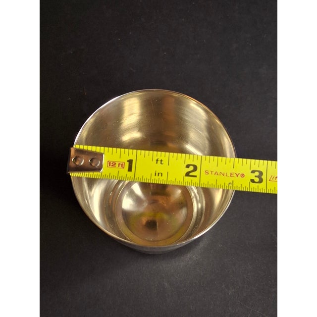 French Antique 19th C. French Solid Silver Kiddush Cup, Ornate Engraved "Gerard", High Purity 950 For Sale - Image 3 of 18