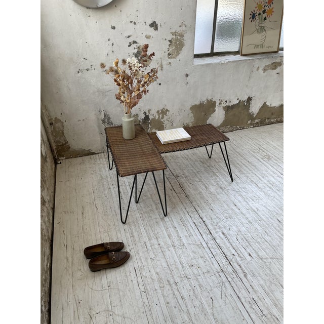 Raoul Guys Osier Tables Duo, Set of 2 For Sale - Image 10 of 18