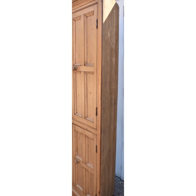 Brown English Pine Four Door Corner Cupboard, Circa 1860 For Sale - Image 8 of 12