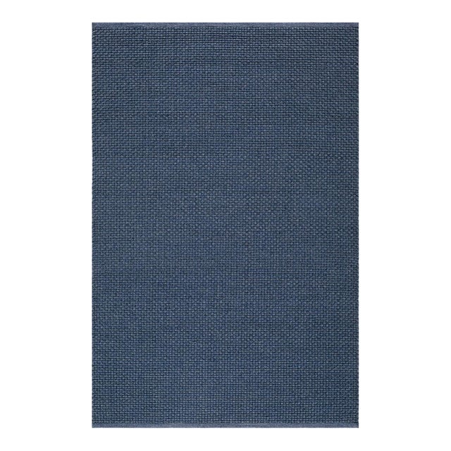 Driftwood Handmade Rug Navy Blue 2x3 For Sale