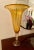 1990s Murano Style Glass Fluted Pedestal Style Dramatic Taper Tulip Vase, Made in Italy For Sale In New York - Image 6 of 9