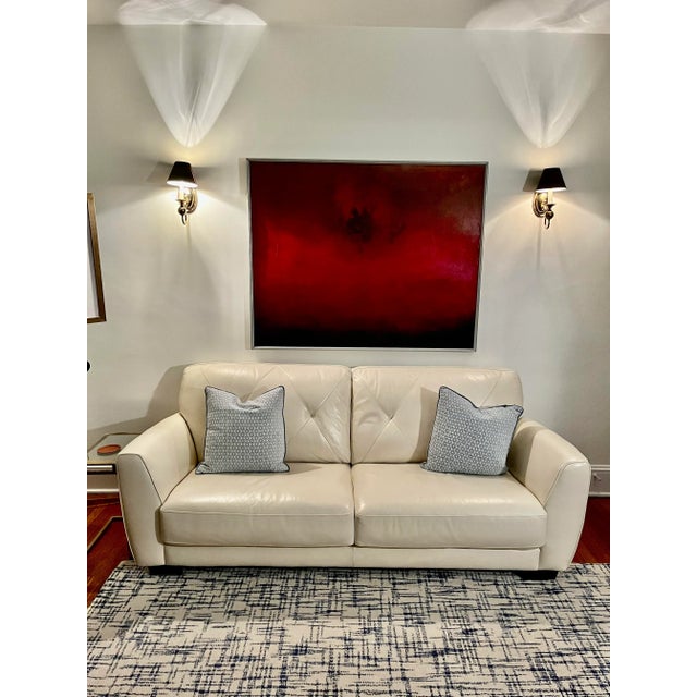 Mid Century Contemporary Abstract Painting on Canvas For Sale In New York - Image 6 of 6