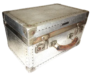 1950s German Metal Cinematographers Hammered Metal Camera Case