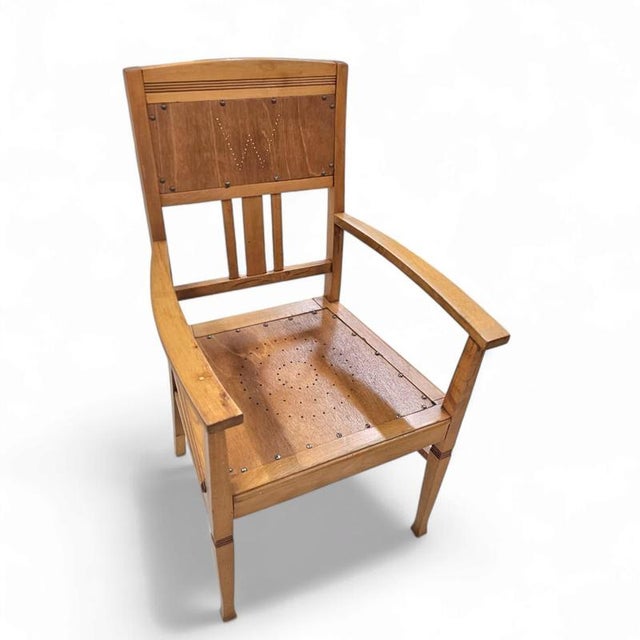 Arts & Crafts Armchair in Wood For Sale - Image 6 of 6