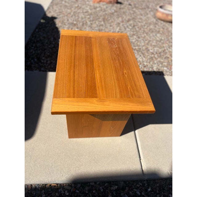 1960’s mid century end table accent table Marked and stamped underneath Great in office for storage too Ansager Møbler,...