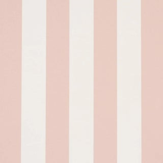 Schumacher Emma Stripe Wallpaper In Blush For Sale