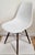 Eames Modern Walnut & Molded Plastic Eames for Herman Miller White Shell Chair For Sale - Image 4 of 18