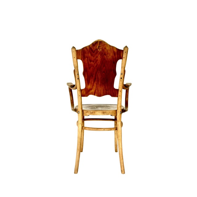 Wood Armchair by Joseph Kohn, 1900s For Sale - Image 7 of 12