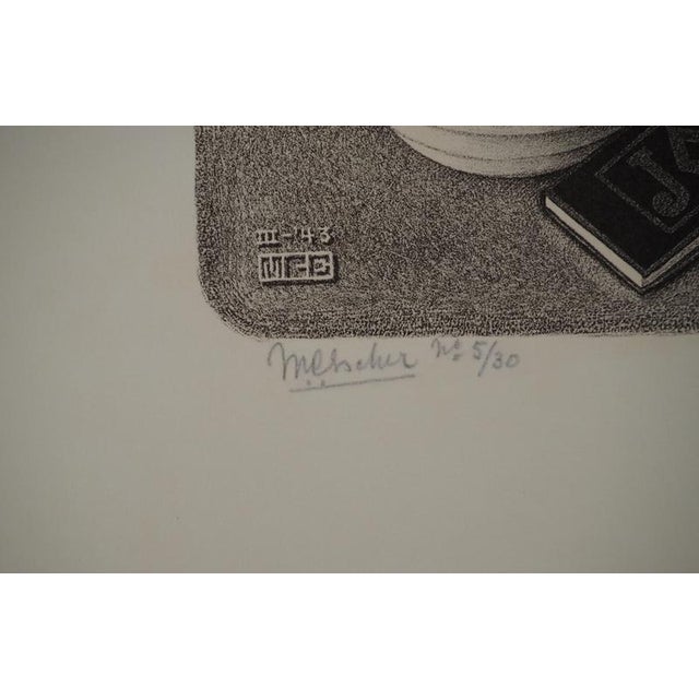 MC Escher, Still Life with Reptiles, Facsimile of the Original Wood Engraving For Sale - Image 4 of 11