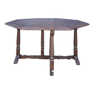 Early 20th Century Attributed to Romweber Hand-Crafted Game Table For Sale