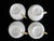 White Mid 20th Century Limoges a Raynaud Marie Antoinette White Gilt Footed Cup & Saucer - Set of 4 For Sale - Image 8 of 8