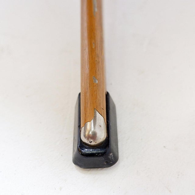 Swivel Ottoman in Brown Leather and Metal Base from de Sede, Switzerland, 1970s For Sale - Image 13 of 16