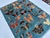 Modern Denim Blue Butterfly Moth Pictorial Hand-Knotted Wool Rug - 4'11" X 6'6" For Sale - Image 3 of 10
