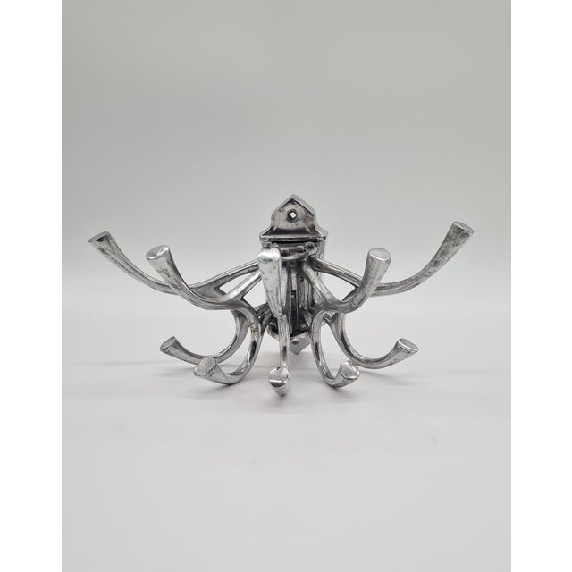 Modern Vintage Aluminum Wall Hanger, 1960s For Sale - Image 3 of 10