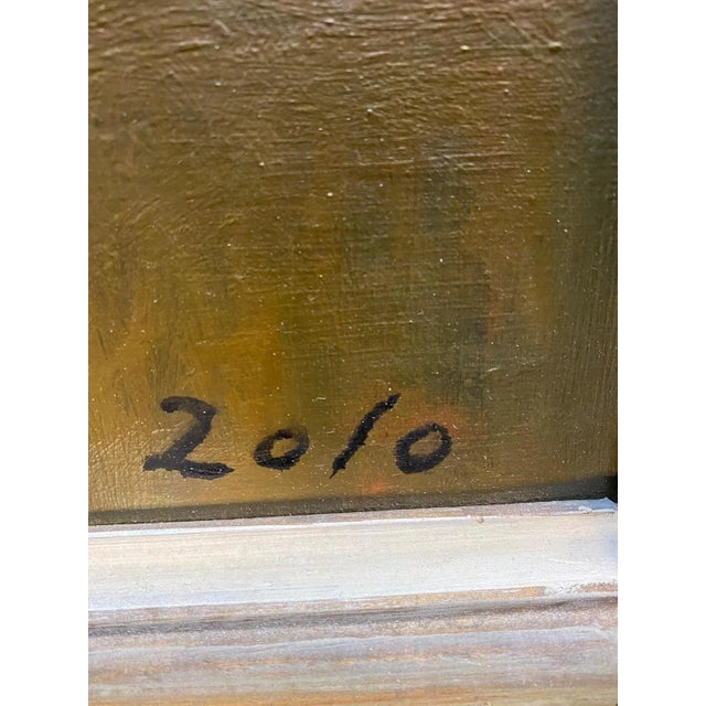 Helène Zolo Lévy, Marigold Flowers, Oil on Canvas For Sale - Image 5 of 9