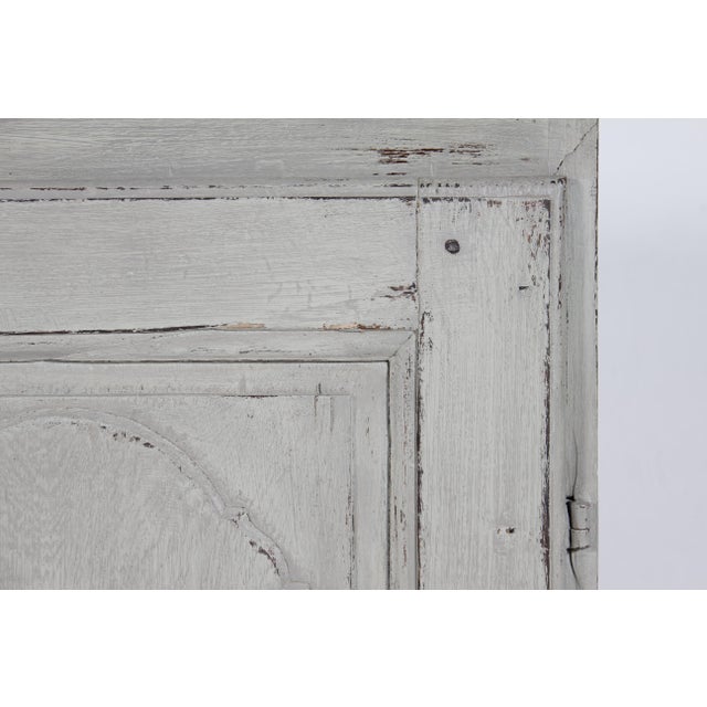 Antique Danish Baroque Storage Cabinet with Light Grey Paint, 1900s For Sale - Image 11 of 13