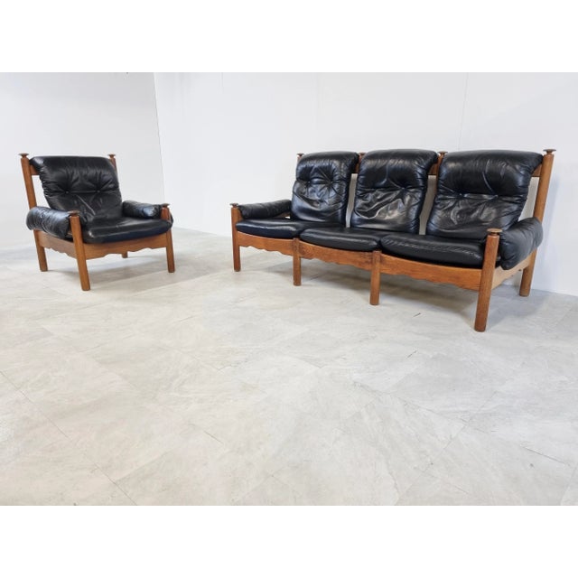 Set of Vintage Brutalist Sofas, 1970s For Sale - Image 10 of 13