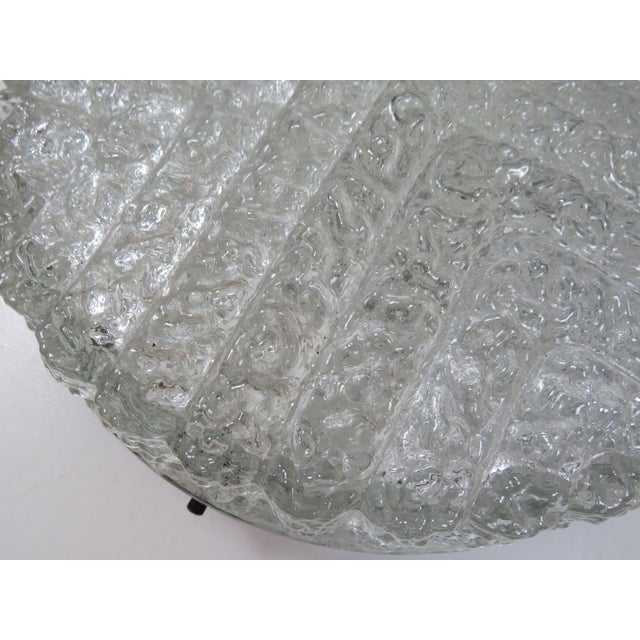 Mid-Century Modern Pressed Glass Ceiling Light from RZB, Germany, 1970s For Sale - Image 4 of 11
