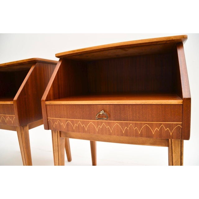 Vintage Swedish Bedside Cabinets, 1950s, Set of 2 For Sale - Image 10 of 11