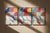 2026, Perpetual Transitions, Bauhaus Movement Triptych, Original Painting in Vivid Tones by Natalia Roman For Sale - Image 9 of 11