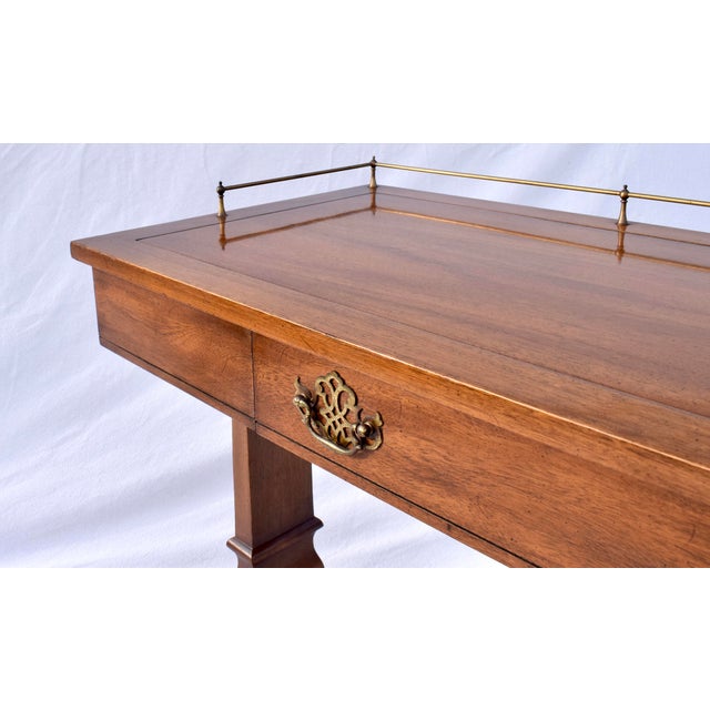 Traditional Vintage American Walnut Console Table For Sale - Image 3 of 13