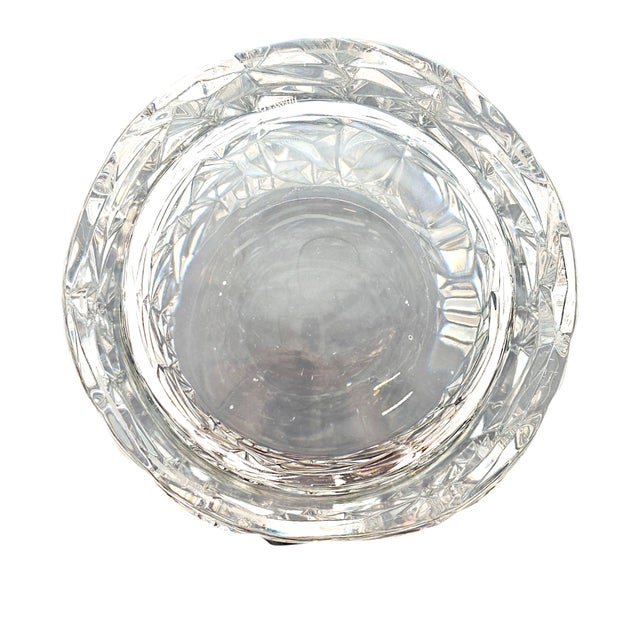 Transparent 1980s–1990s Tiffany & Co. Rock Cut Crystal Champagne Bucket For Sale - Image 8 of 10