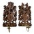 Late 19th Century Swiss Black Forest Sconces- Set of 2 For Sale