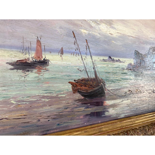 Léo Spanoghe, Belgian Coastal Scene, 1900s, Oil Painting, Framed For Sale - Image 6 of 11