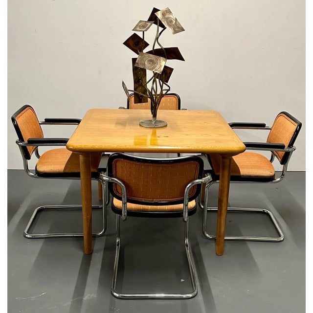 Mid-Century Modern Knoll American Mid-Century Modern Square Card, Game / Breakfast Table, American For Sale - Image 3 of 13