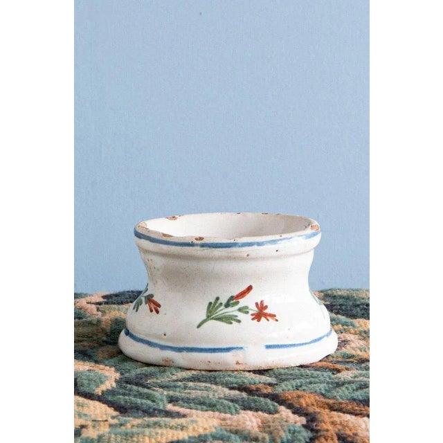 18th Century Floral Salt Pigs from Rouen Faience, Set of 2 For Sale - Image 5 of 7