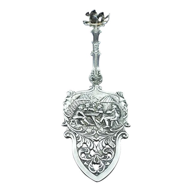 Vintage Dutch Silver Plate Galleon Ship Pie Wedge Cake Server Wedding Cake Server For Sale