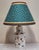Vintage Italian Table Lamp with White Ceramic Base from Lamplove, 1970s, in Very Good conditions. Designed 1970 to 1979...