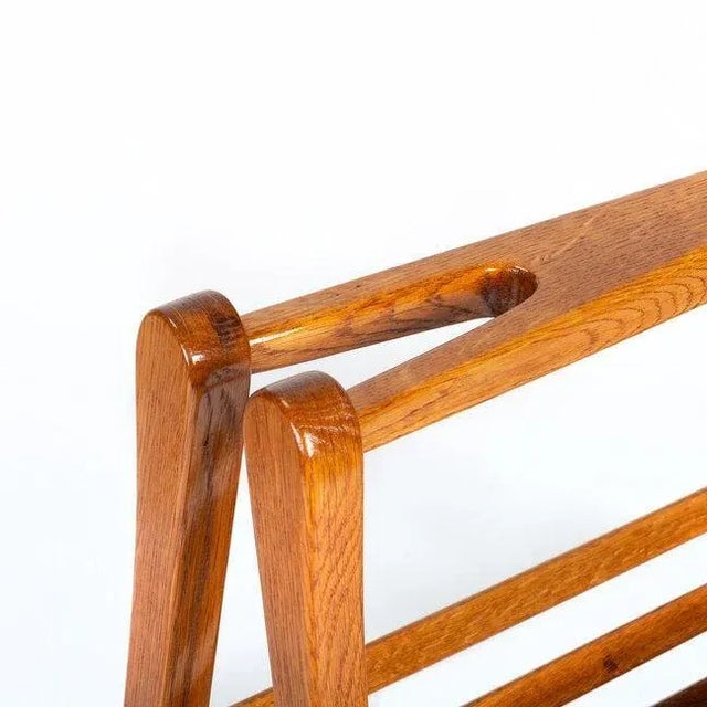 Wooden Newspaper Rack from ÚLUV For Sale - Image 6 of 10