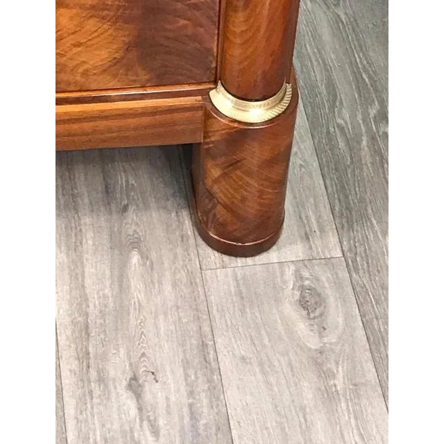 Brown Antique Biedermeier Secretary Desk, Germany, 1820s For Sale - Image 8 of 10