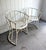 1960s Midcentury Ivory Metal Bamboo Patio Chairs For Sale - Image 5 of 5