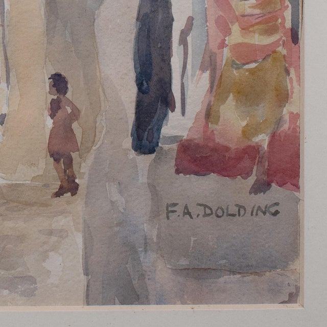 White Vintage Watercolour Painting, Mykonos, English School, Art, Picture, Fa Dolding For Sale - Image 8 of 10