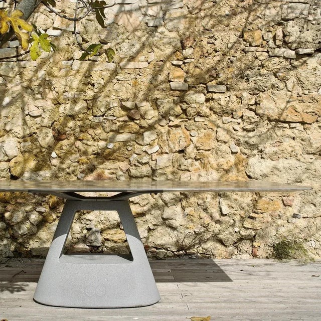 Metal Table B in Stone by Konstantin Grcic for Bd Barcelona For Sale - Image 7 of 11