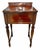 Antique Mahogany Inlaid Writing Desk W/ Glass Top - Excellent Condition For Sale - Image 4 of 12