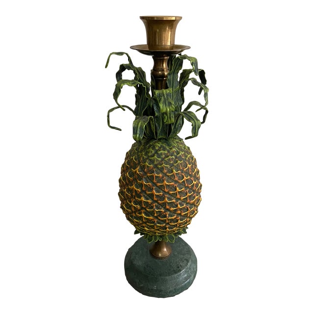 Vintage Tole Pineapple Candle Holder Chairish