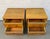 Wood Unique Mid-Century Nightstands With Sculpted Pulls, A Pair For Sale - Image 7 of 10