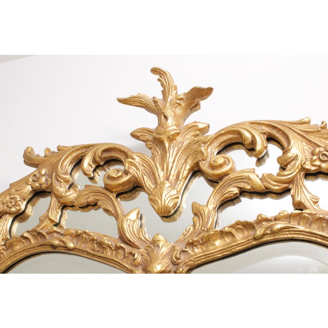 Friedman Brothers 6688 Large Ornate Gold Frame Mirror For Sale - Image 10 of 15