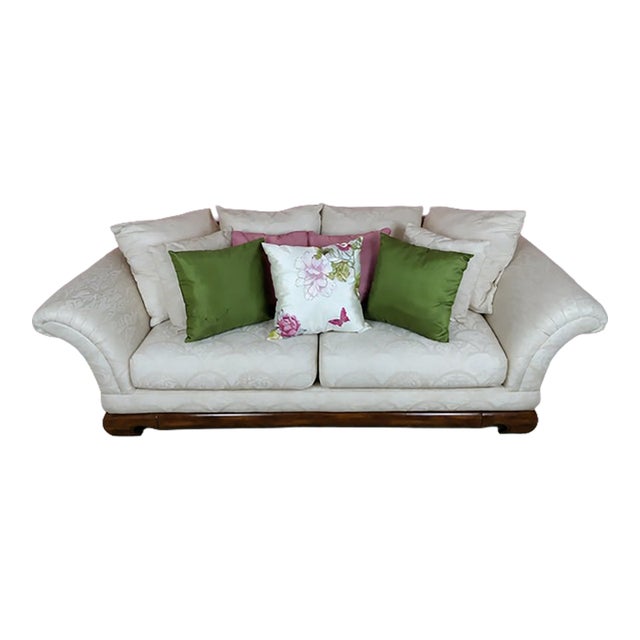 Chinoiserie Chow Leg Ming Style Sofa by Schnadig International Furniture For Sale